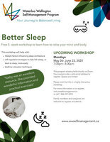 Better Sleep- ONLINE WORKSHOP- May 26, 2025
